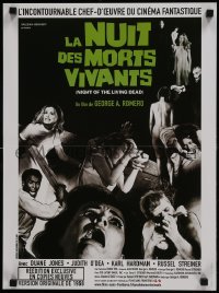 3t103 NIGHT OF THE LIVING DEAD French 16x21 R2006 Romero zombie classic, like the U.S. 1sheet!