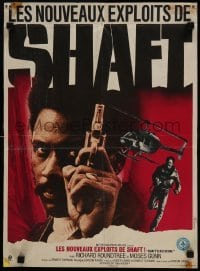 3t106 SHAFT'S BIG SCORE French 15x21 1973 different close up of Richard Roundtree with gun!