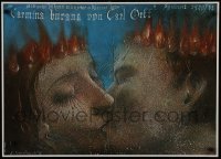 3t476 CARMINA BURANA stage play German 1980 romantic fire-head art by Jerzy Czerniawski!