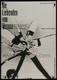 3t510 LOVERS OF VERONA German R1960s Andre Cayatte's Les Amants de Verone, Hans Hillmann art!