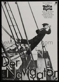 3t518 NAVIGATOR German R1974 completely different image of Buster Keaton on ship by Hans Hillmann!