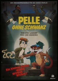 3t524 PETER-NO-TAIL German 1981 Jan Gissberg & Stig Lasseby's Pelle Svanslos, cool animated cats!