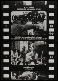 3t544 SYMPATHY FOR THE DEVIL German 1969 Jean-Luc Godard, counter-culture, Rolling Stones!