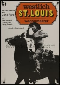 3t552 WAGON MASTER German 1965 John Ford, image of Harry Carey Jr. on horseback by Fischer-Nosbisch!