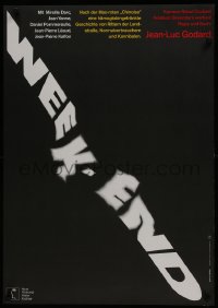 3t553 WEEK END German 1968 Jean-Luc Godard, different title design by Hans Hillmann!