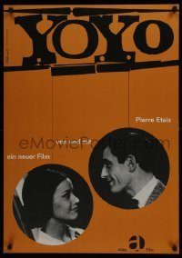 3t558 YO YO German 1965 different art with images of Pierre Etaix & pretty Claudine Auger!