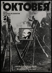 3t457 TEN DAYS THAT SHOOK THE WORLD German 17x24 1960s Sergei Eisenstein, Russian!