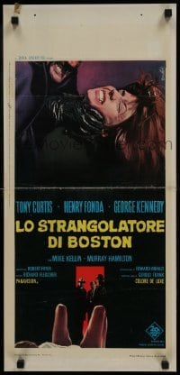 3t883 BOSTON STRANGLER Italian locandina 1968 Tony Curtis, Henry Fonda, Enzo Nistri art!
