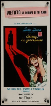 3t945 NANNY Italian locandina 1965 Bette Davis, Jimmy Sangster Hammer horror, artwork by Nistri!