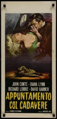 3t986 TRAUMA Italian locandina 1964 John Conte, Lorrie Richards, psycho-thriller nightmare!
