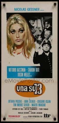 3t987 TWELVE CHAIRS Italian locandina 1969 Sharon Tate, Orson Welles, Vittorio De Sica!
