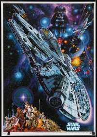 3t674 STAR WARS Japanese R1982 George Lucas classic epic, Commemorative art by Noriyoshi Ohrai!