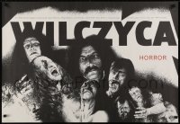 3t848 WILCZYCA Polish 26x38 1982 Marek Piestrak, wild horror artwork by Andrzej Kowalczyk!