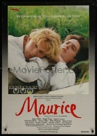 3t023 MAURICE Spanish 1987 gay homosexual romance directed by Ivory, produced by Ismail Merchant!