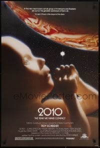 3w007 2010 1sh 1984 sequel to 2001: A Space Odyssey, full bleed image of the starchild & Jupiter!