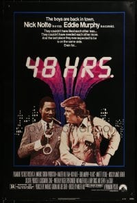 3w002 48 HRS. 1sh 1982 Nick Nolte is a cop who hates Eddie Murphy who is a convict!