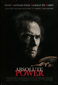 3w012 ABSOLUTE POWER 1sh 1997 great image of star & director Clint Eastwood!