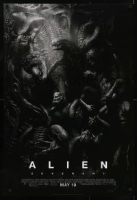 3w034 ALIEN COVENANT style D advance DS 1sh 2017 Ridley Scott, Fassbender, incredible sci-fi image!