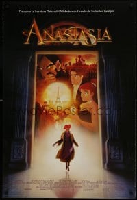 3w049 ANASTASIA int'l Spanish language DS 1sh 1997 Don Bluth cartoon about the missing Russian princess!