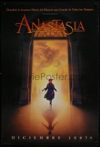 3w050 ANASTASIA style A int'l Spanish language advance DS 1sh 1997 Don Bluth cartoon about the missing Russian princess!