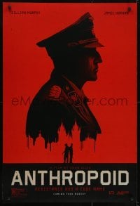 3w055 ANTHROPOID teaser DS 1sh 2016 Cillian Murphy, Dornan, plot to assassinate Reinhard Heydrich!