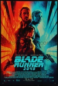 3w121 BLADE RUNNER 2049 advance DS 1sh 2017 great montage image with Harrison Ford & Ryan Gosling!