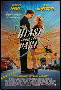 3w125 BLAST FROM THE PAST DS 1sh 1999 great image of Brendan Fraser & Alicia Silverstone!