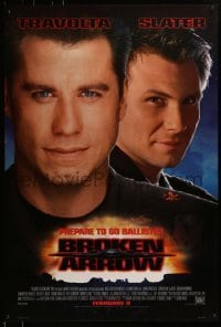 3w141 BROKEN ARROW style B advance 1sh 1996 John Travolta, Christian Slater, directed by John Woo!
