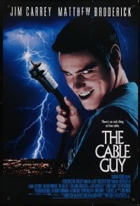 3w153 CABLE GUY DS 1sh 1996 Jim Carrey, Matthew Broderick, directed by Ben Stiller!
