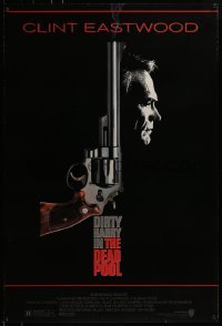 3w208 DEAD POOL 1sh 1988 Clint Eastwood as tough cop Dirty Harry, cool gun image!