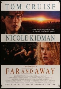 3w271 FAR & AWAY DS 1sh 1992 Ron Howard, young Tom Cruise & Nicole Kidman!