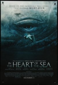 3w414 IN THE HEART OF THE SEA advance DS 1sh 2015 Ron Howard, Chris Hemsworth, huge whale eye!