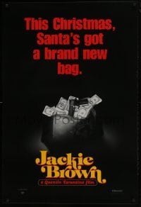 3w455 JACKIE BROWN teaser 1sh 1997 Quentin Tarantino, Santa's got a brand new bag!
