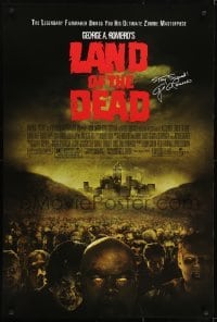 3w498 LAND OF THE DEAD 1sh 2005 George Romero zombie horror masterpiece, stay scared!