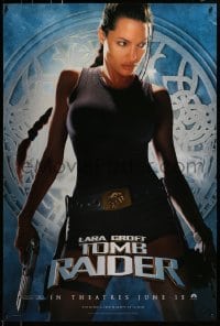3w500 LARA CROFT TOMB RAIDER teaser DS 1sh 2001 sexy Angelina Jolie, from popular video game!