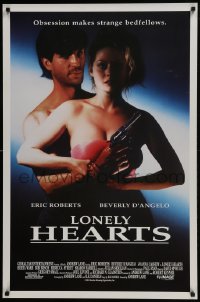 3w536 LONELY HEARTS 1sh 1991 obsession makes bedfellows out of Eric Roberts & Beverly D'Angelo!