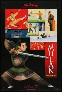 3w602 MULAN advance DS 1sh 1998 June 19 style, Walt Disney Ancient China cartoon, training images!