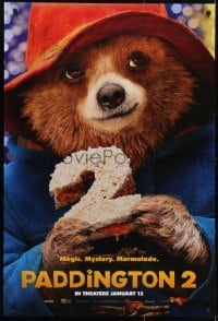 3w643 PADDINGTON 2 teaser DS 1sh 2018 Brendan Gleeson, Sally Hawkins, Grant, cute classic bear!