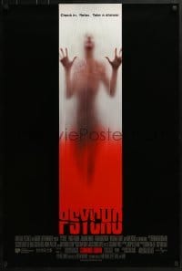 3w692 PSYCHO int'l advance DS 1sh 1998 Hitchcock re-make, cool image of victim behind shower curtain!