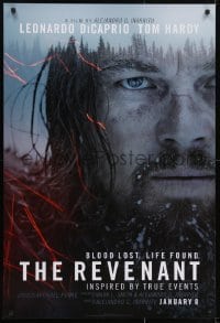 3w721 REVENANT style B Canada int'l teaser DS 1sh 2016 image of severely injured Leonardo DiCaprio!
