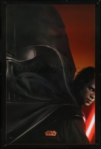3w725 REVENGE OF THE SITH style A teaser DS 1sh 2005 Star Wars Episode III, Christensen as Vader!