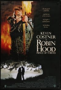 3w733 ROBIN HOOD PRINCE OF THIEVES 1sh 1991 cool image of Kevin Costner, for the good of all men!