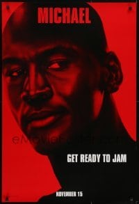 3w815 SPACE JAM teaser DS 1sh 1996 cool close-up of basketball star Michael Jordan!