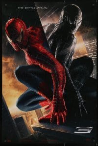 3w823 SPIDER-MAN 3 teaser 1sh 2007 Sam Raimi, the battle within, Tobey Maguire in red/black suits!