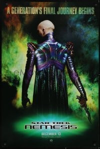 3w837 STAR TREK: NEMESIS teaser 1sh 2002 evil Tom Hardy, a generation's final journey begins!