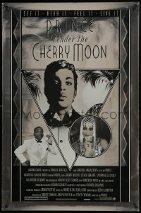 3w927 UNDER THE CHERRY MOON foil 1sh 1986 Thomas, cool art deco style artwork of Prince!