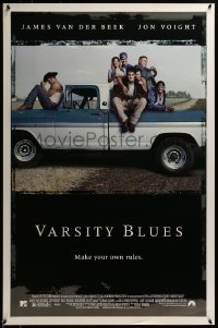 3w938 VARSITY BLUES 1sh 1998 James Van Der Beek, MTV high school football movie!