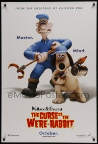 3w948 WALLACE & GROMIT: THE CURSE OF THE WERE-RABBIT advance DS 1sh 2005 Steve Box & Nick Park claymation