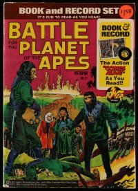 3x001 BATTLE FOR THE PLANET OF THE APES comic book 1974 includes real 45 RPM record!
