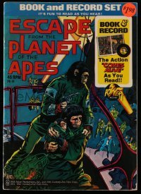3x002 ESCAPE FROM THE PLANET OF THE APES comic book 1974 includes real 45 RPM record!